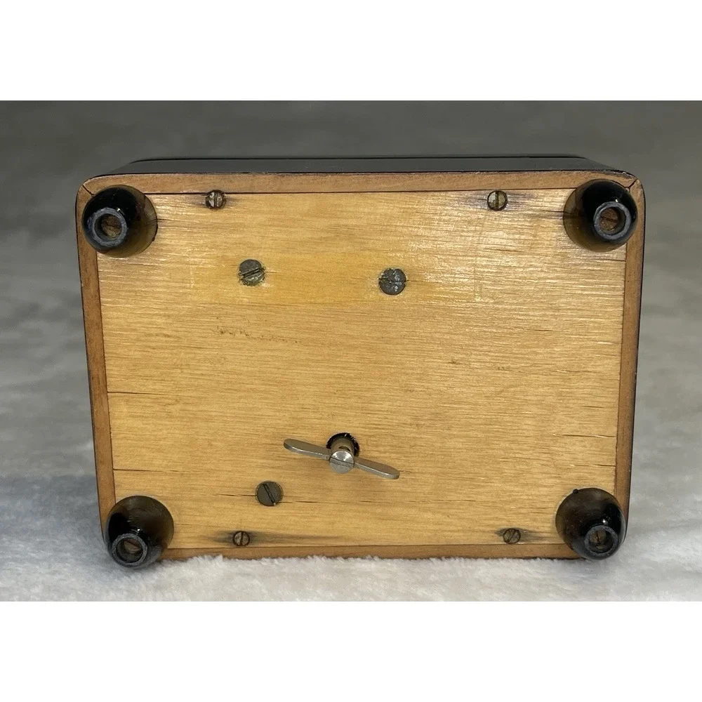 Rare Vintage Wood Music Box Germany Deutsches Museum Keepsakes Jewelry Munich
